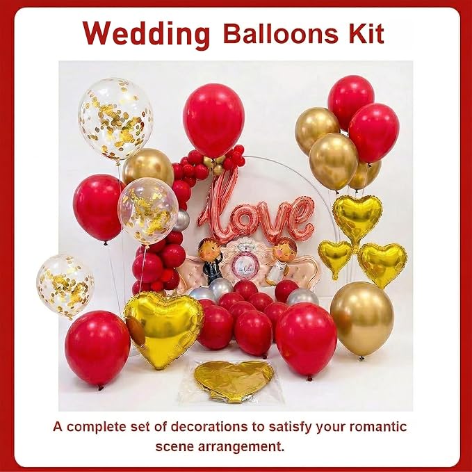 Valentines Day Balloons Kit, Rose Gold Pink Heart, 140 Pack | Happy Mothers Day - Image 6