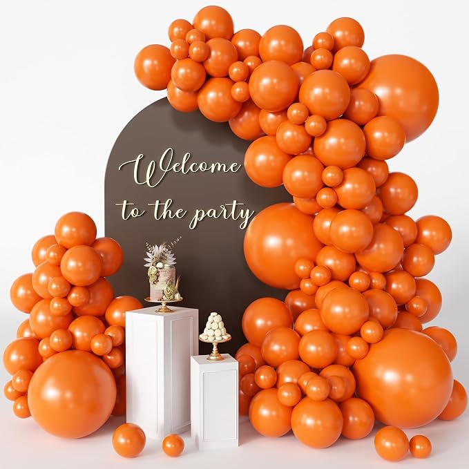 Orange Balloons 125 Pcs Different Sizes 18 12 10 5 Inch Orange Latex Balloon by Searchbyoccasioncolorsize