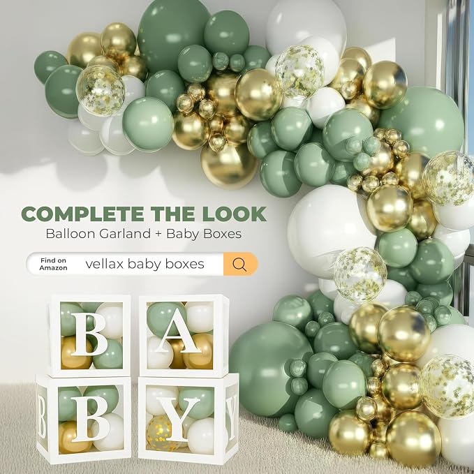 Vellax 146-Pc Balloon Garland Arch Kit, Sage Green - Image 5
