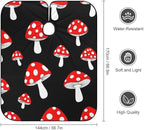 Soft Salon Barber Cape Fashion Soft Hair Cutting Cape with Adjustable Closure Cute Cartoon Red Mushrooms