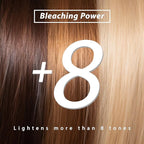 Hair Bleach Powder for Hair, Professional Lightening Bleach Lift Up to 8 Levels, for Hair Highlights & Lightening 45g