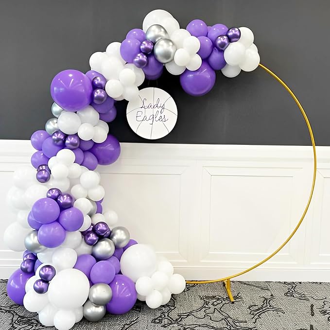 Voircoloria 66pcs Purple Latex Party Balloons, 12inch | - Image 8
