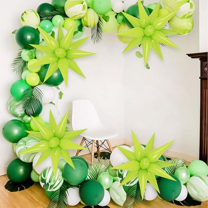 72 Pcs Star Balloons Foil Explosion Balloons Magic 12 Point Star Cone Balloon - Image 2