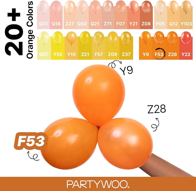 PartyWoo Burnt Orange Balloons 140pcs Different Sizes of 18 12 10 5 Inch - Image 4