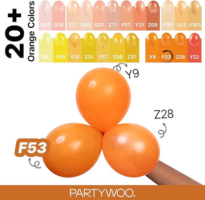 PartyWoo Burnt Orange Balloons 130pcs Terracotta Fall Color 18 12 10 5 Inch | - Image 4