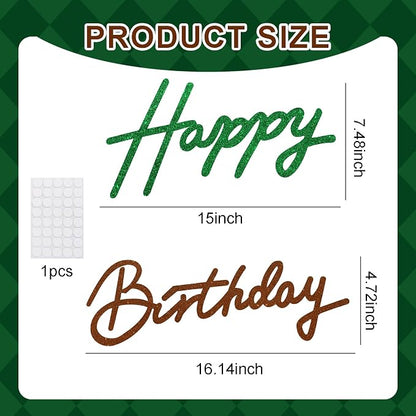 TONIFUL Happy Birthday Sign for Backdrop - Image 3
