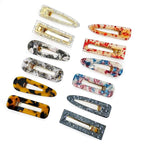 12 Pieces Acrylic Resin Marble Hair Clips Set, Decorative Pearls Hair Barrettes Sweet Decorative Bobby Pins Hairpin Headwear Hair Accessories Headwear for Women and Girls…