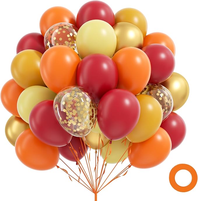 60pcs 12inch Fall Thanksgiving Balloons by Awenztech