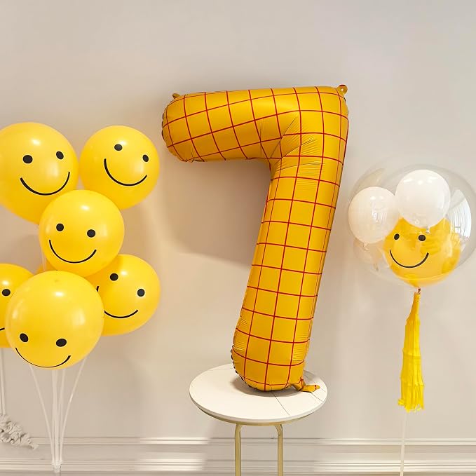 40" Matte Yellow Balloons Toy Inspired Story Theme party Supplies Digital 7 | - Image 4
