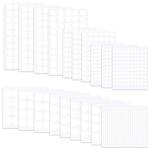 1240pcs Double Sided Sticky Dots, Mini Clear Glue Adhesive Dots Balloon Sticky by Juasky