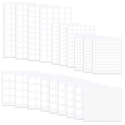 1240pcs Double Sided Sticky Dots, Mini Clear Glue Adhesive Dots Balloon Sticky by Juasky