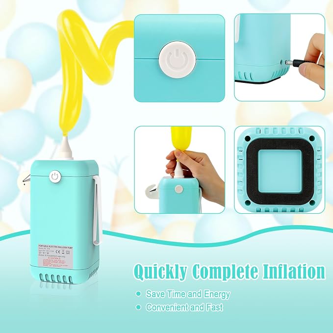 Ball Pump Balloon Pumps Electric, Balloon Pump Portable Long Animal Balloon Pump - Image 3