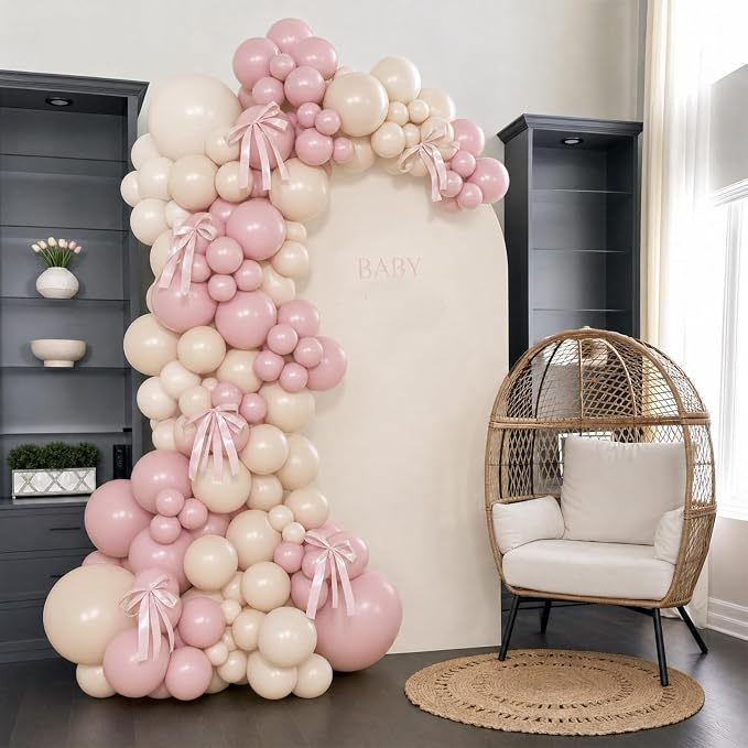 Dusty Pink Balloon Arch Kit for Wedding Baby Shower Birthday Decorations | - Image 3