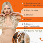 Full Shine Tape in Hair Extensions Human Hair 60 Platinum Blonde Tape Hair Extensions Real Human Hair 18Inch Seamless Skin Weft Human Hair Extension Tape ins 50G 20Pcs Invisible Remy Hair