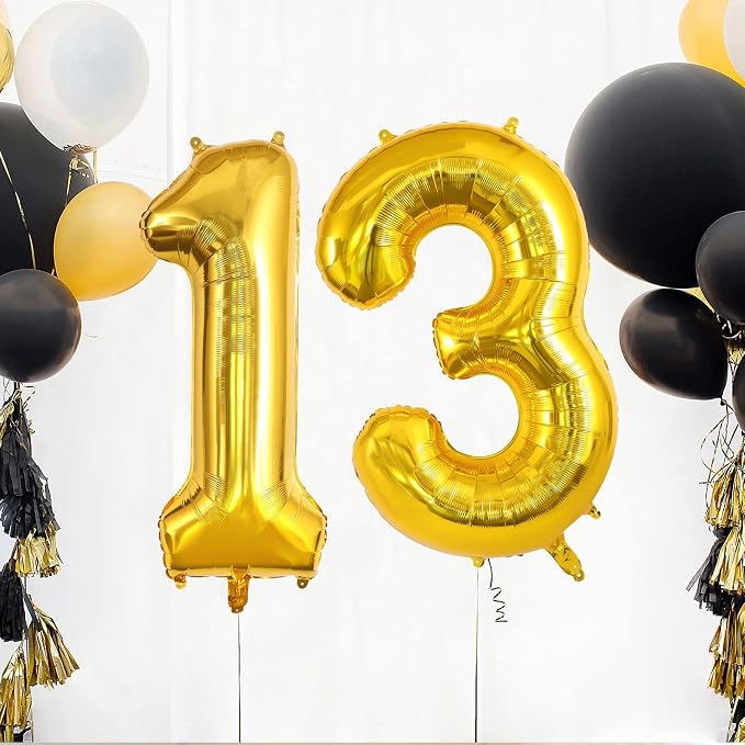 13 Balloon Numbers, Large 13 or 31 Foil Balloons, Big Number Balloon 40 Inch - Image 6