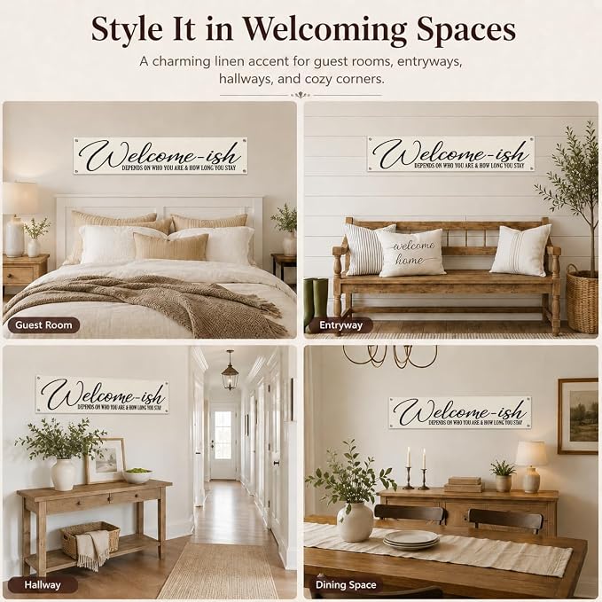 Welcome Decor Banner, Long Wall Banner - Image 2