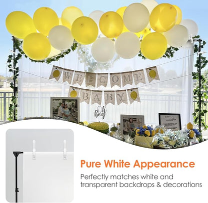 Spring Clamps Heavy Duty, 6in Plastic Backdrop Clips, 6 Pack White | Strong - Image 6