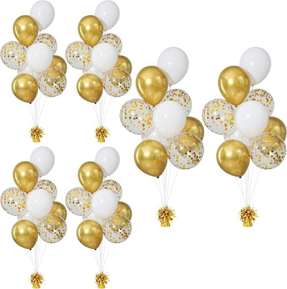 Gold Balloon Weights Pack of 6 by ZyloonDecoration