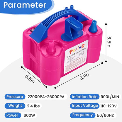 PCFING Balloon Pump Electric and Balloon Tying Tool in One, Portable Balloons - Image 6