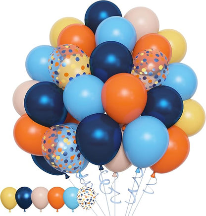 Amandir 153pcs Blue Orange Balloon Garland Arch Kit Different Sizes | 18 12 10 - Image 3