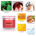 Temporary Hair Color for Kids, Ultikare Red Hair Dye Washable Natural Hair Wax Color Chalk Mud Cream DIY Hairstyle Clay For Dark Hair Halloween, Cosplay, Party, Christmas Gift Girls 3.4 Fl Oz
