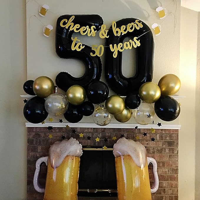 40 Inch Black Number Balloon 8, Large Number Foil Balloons Mylar - Image 7