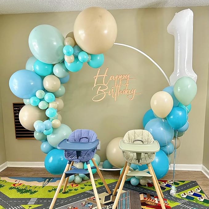 1 Balloon Numbers Birthday Decorations, 40In White Balloons - Image 3