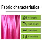 Salon Styling Capes for Clients, Hair Dye Cutting Capes with Elastic Hooks, Waterproof Light Weight Satin Sheen Styling Cape Barber Gown for Stylist, 63”*56”(Pink)
