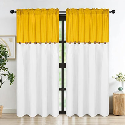 Farmhouse Cotton Linen Curtains - Image 8
