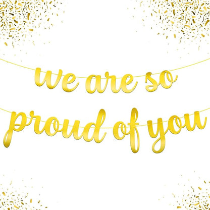 Katchon We are So Proud of You Banner 10 Feet, Gradauation Decorations 2026 | by KatchOn