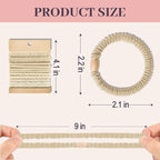 JIIRS 10PCS Boho Hair Ties,Elastic Bracelets,Elastic Ties, Hair Bands For Ponytails,Ponytail Holder for Thick or Thin Hair,Boho Hair Bracelets No-Damage For Daily Life, Sport, Working(Set1)