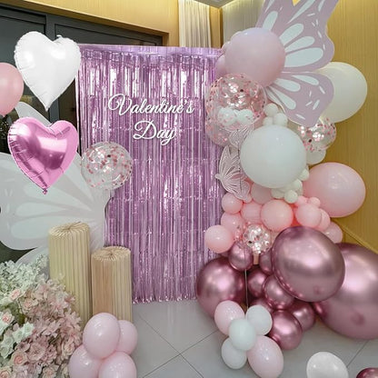 Pink and White Balloons Garland Arch Kit - Image 5