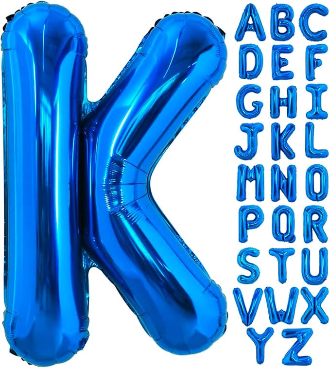 Blue Letter K Balloon, K Balloons Letter by BBPOOL