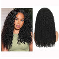Burmese Curly Human Hair Wig with Spiral End 200% Density 360 Full HD Lace Front Wigs Human Hair Water Wave Wigs for Women 24Inch Pre Plucked with Baby Hair Tiny Knots Natural Black