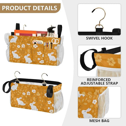 Bedside Caddy Hanging Bunk Bed Caddy Bed Organizer Hanging Pocket - Image 5
