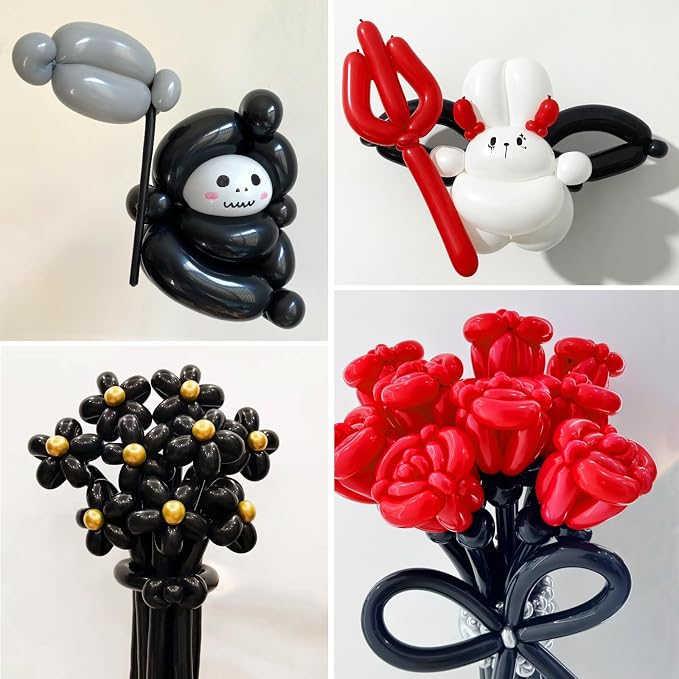 100Pcs Black 260 Balloons, Long Balloon - Image 5