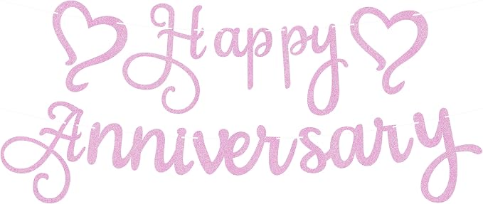 Pre-Strung Happy Anniversary Banner by EONNCNT