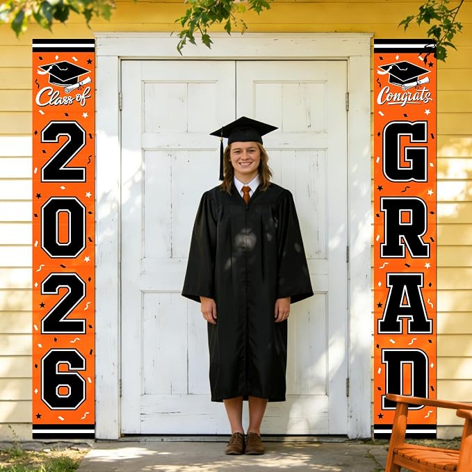 2026 Graduation Decorations, Congrats Grad Banner Backdrop - Image 7