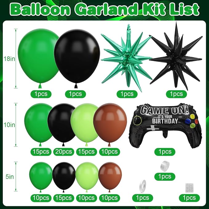 Video Game Balloon Arch Garland Kit - Image 2
