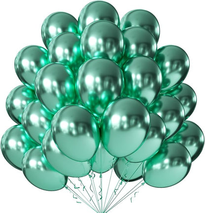 12 Inch Metallic Green Balloons, Baby Shower, Graduate Party Decorations by KALOR