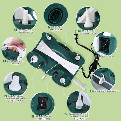3-in-1 Electric Balloon Pump, Portable Air Pump - Image 5