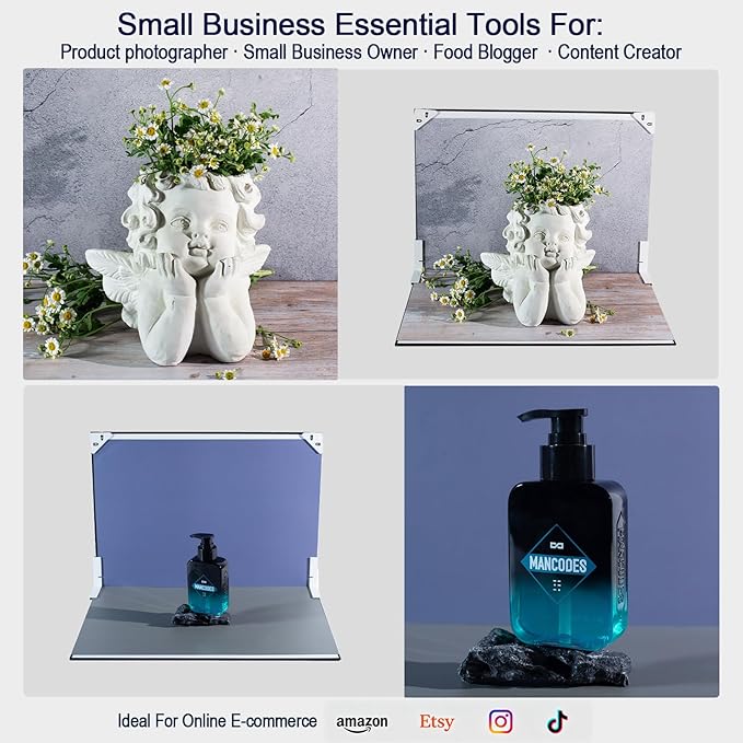 Yoocheese Photo Backdrop for Product Photography, 16.5×11.7in Compact Kit | - Image 3