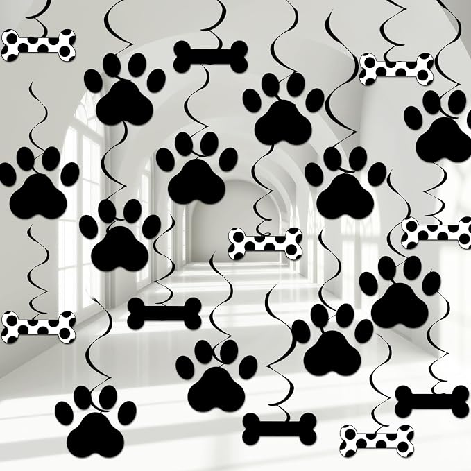 60PCS Dog Birthday Party Decorations Puppy Birthday Decorations Dog Party by ZOIIWA