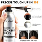 Root Touch Up Hair Color Spray–4oz, Sweat-Resistant & Natural, Instant Gray Hair Cover Up, Temporary Root Concealer Hair Filler Dye Spray for Hairline, Scalp&Thinning– Dark Brown – Women & Men