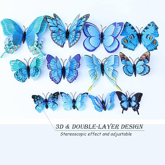 OPSEAM 3D Butterfly Wall Decor Butterfly Decorations Stickers - Image 5