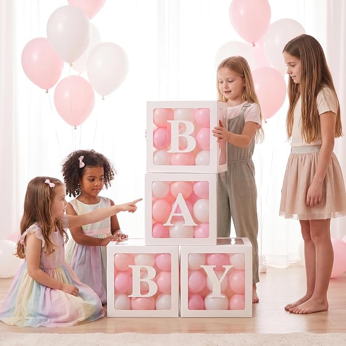8 Pcs Clear Balloon Boxes for Party Decorations, Transparent Balloon Boxes - Image 4