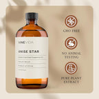 VINEVIDA Anise Star Essential Oil 16 oz - Undiluted Oil for Candlemaking & Soap Making - DIY Candle Scents