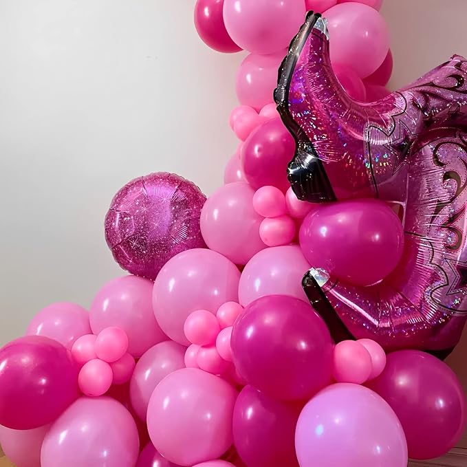 Voircoloria 105pcs Hot Pink Party Latex Balloons, 12inch | - Image 8