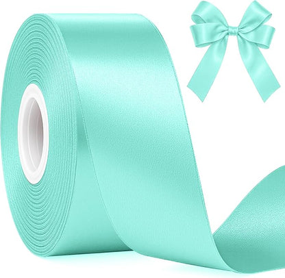 1 1/2In 30Yards Mint Blue Ribbon by Fullive