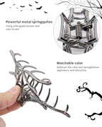 HAIMEIKANG 4 PCs Metal Hair Claw Clips - Irregular Large Non-Slip Styling Accessories for Women's Thick and Thin